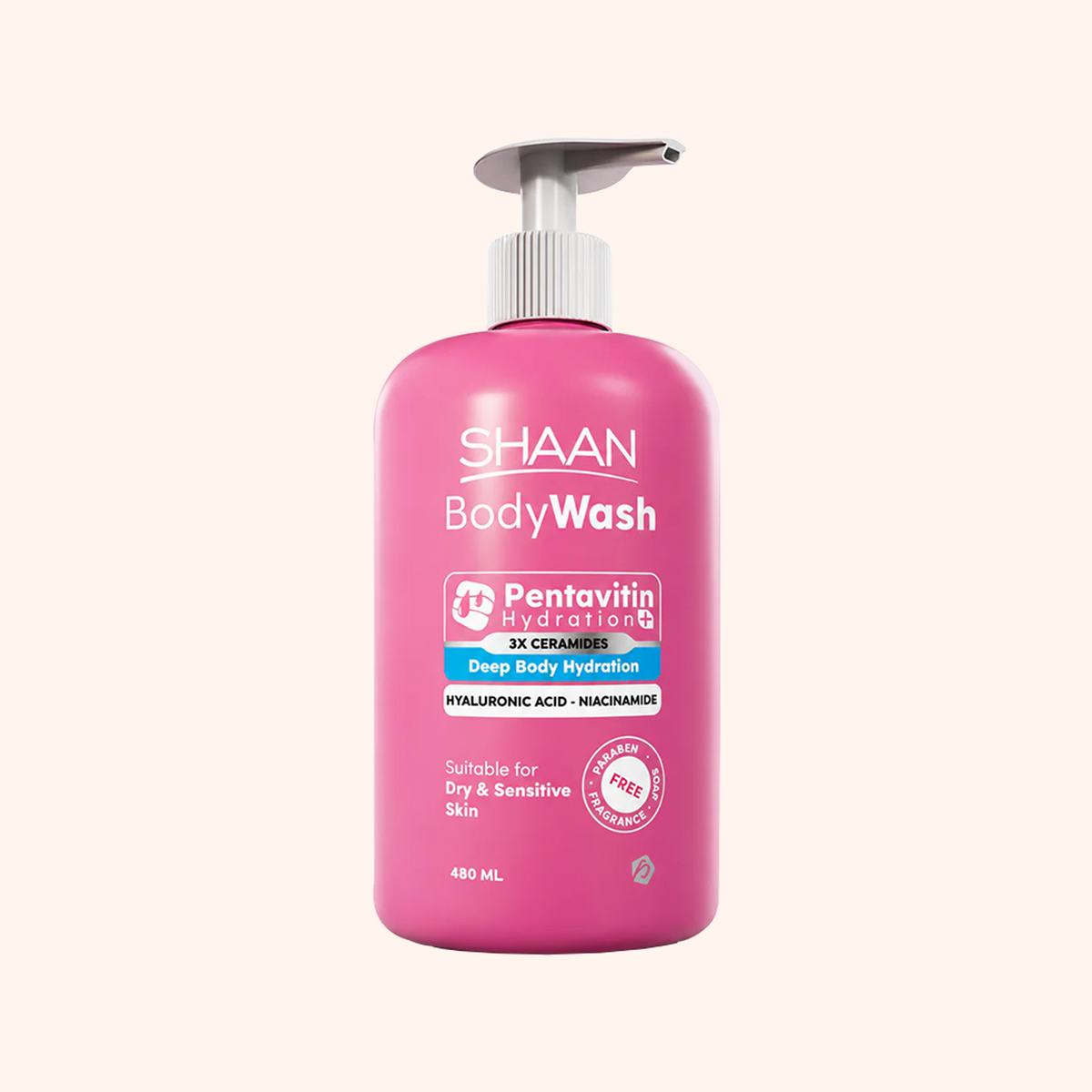 Shaan Body Wash For Dry & Sensitive Skin 480ml