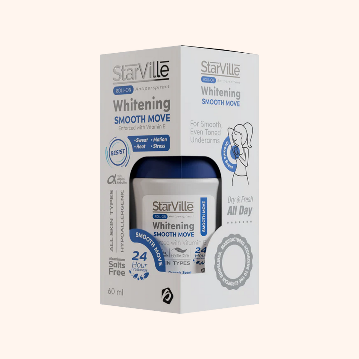 StarVille Roll-on Antiperspirant Whitening Smooth Move 60ml
